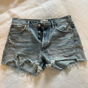 Agolde parker vintage cutoff shorts
